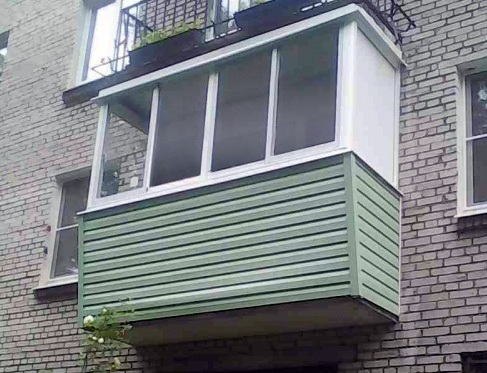 Внешняя и наружная отделка балкона
